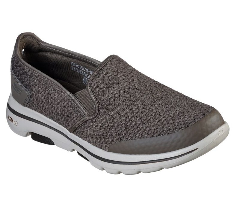 Skechers Herr Khaki Slip On - Gowalk 5 - Apprize - Sverige (ZXSBH-8963)